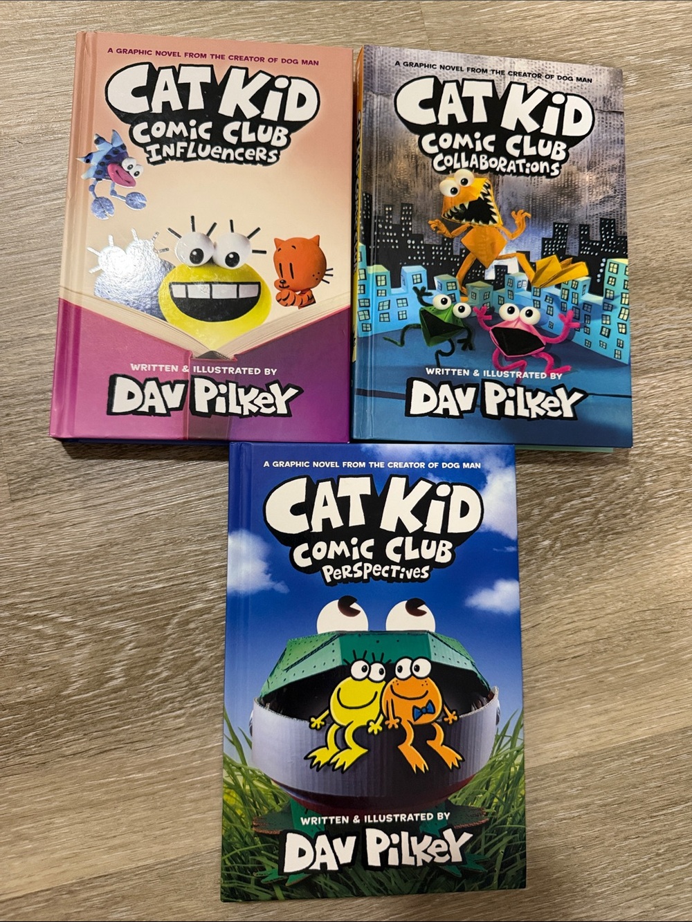 Cat Kid Comic Club Hard Cover Book Bundle Set